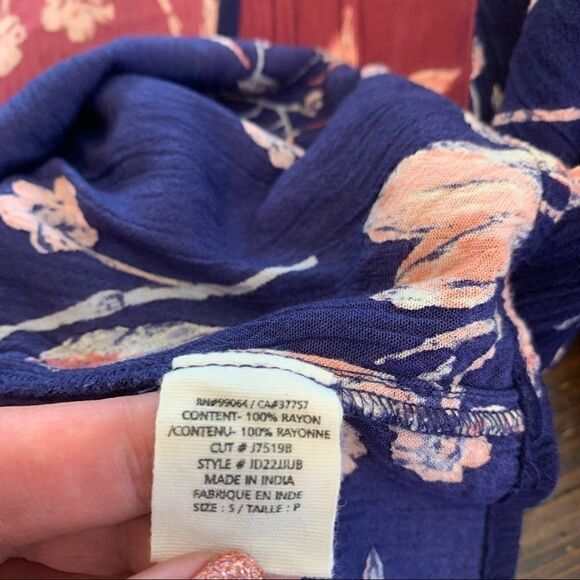 Billabong boho long sleeve mini dress Size Small - Picture 8 of 8